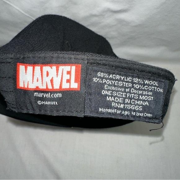 Marvel Hat Men's OSFA Black Avengers End Game Adjustable Snapback Logo Cap - Picture 3 of 9